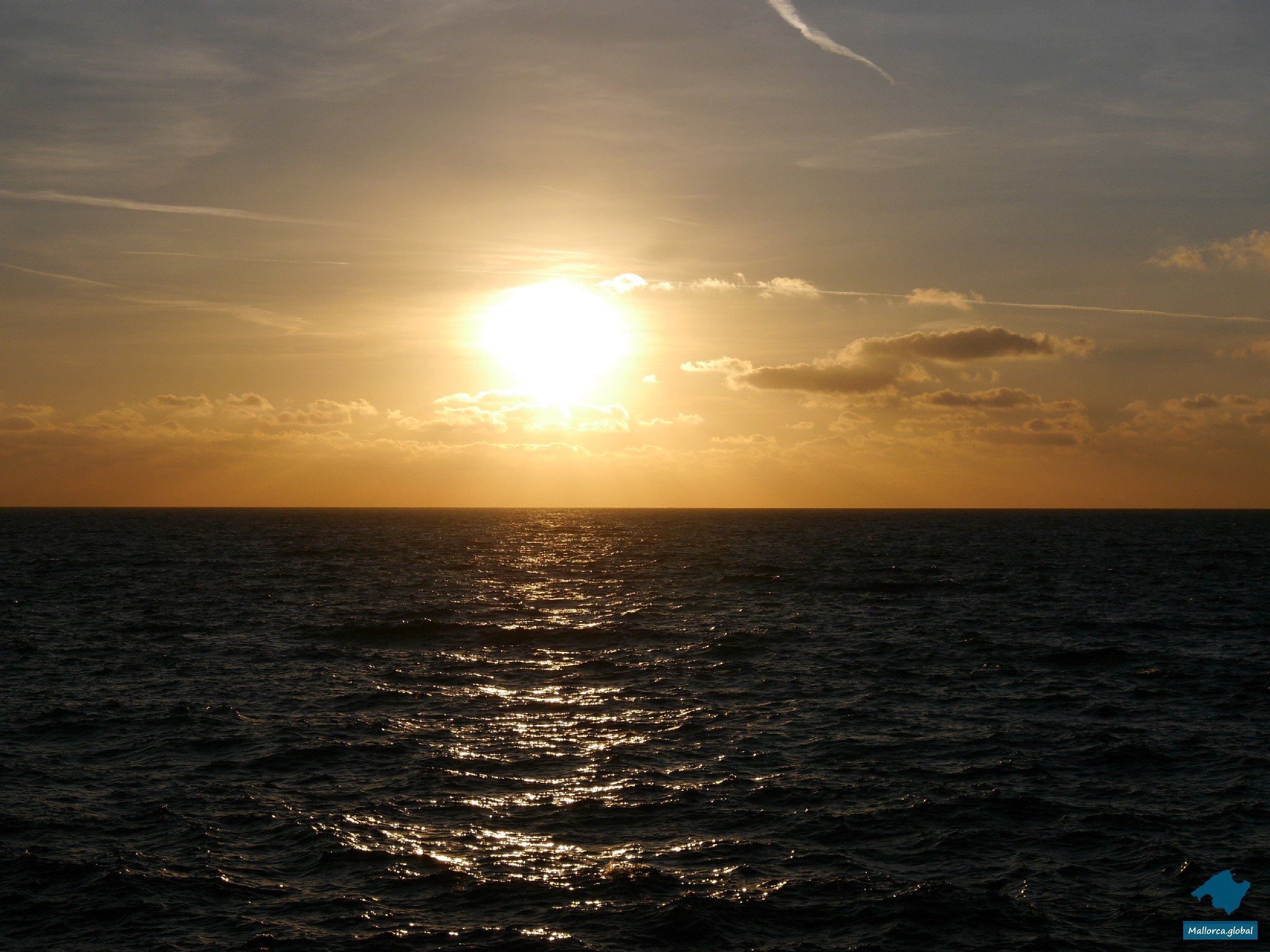 Meer und Sonnenuntergang auf Mallorca